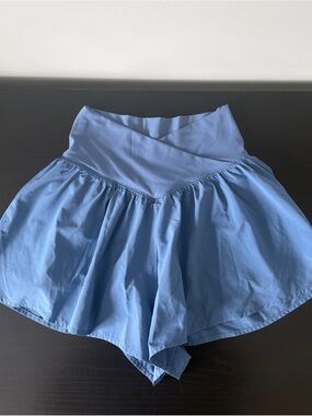 💙 OFFLINE by Aerie Real Me Crossover Flowy Short — Blue | Size S